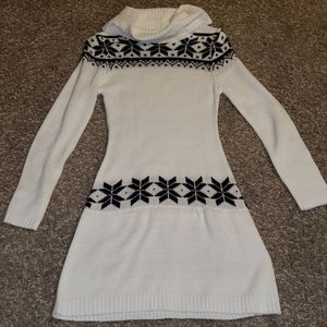 Holiday sweater dress